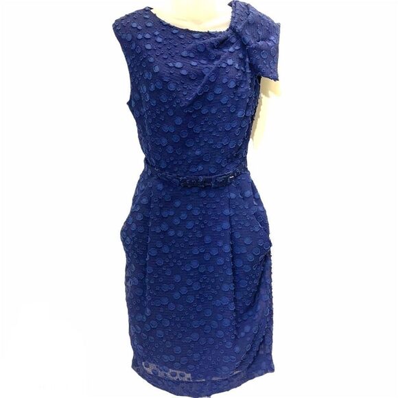 Eva Franco polka dot sheath dress retro style 40s - Picture 2 of 16